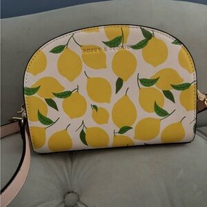 Poppy & Peonies Lemon Pattern Crossbody Bag